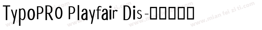 TypoPRO Playfair Dis字体转换